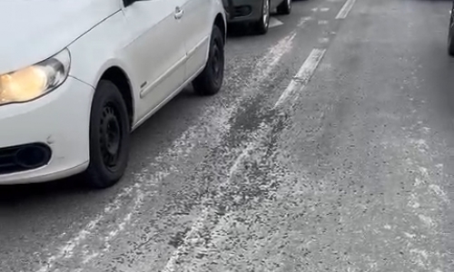 Pregos e parafusos são jogados em via pública em Tijucas; motociclista faz alerta