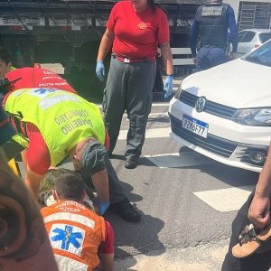 URGENTE: Grávida é atropelada em frente a prefeitura de Tijucas