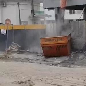 Moradores expressam preocupação com despejo de resíduos por construção de prédio