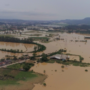 São João Batista decreta calamidade após vendaval e enchente atingirem a cidade