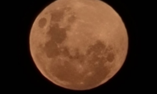 Última lua cheia do ano encanta moradores de Tijucas e região com beleza