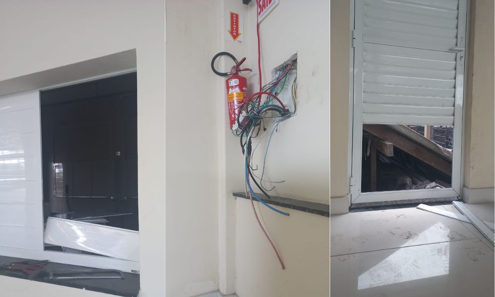 Salão Paroquial de Tijucas alvo de furto; Bandidos levaram fiação elétrica e equipamento