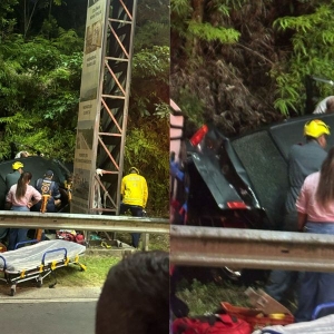 Acidente na SC-410 envolvendo dois veículos deixa ocupantes feridos