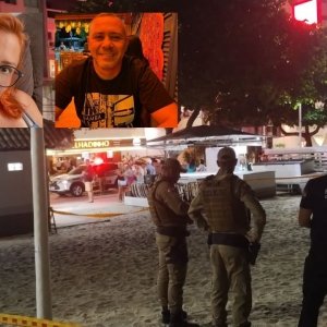 Mulher baleada pelo ex-companheiro em praia, está internada em estado estável