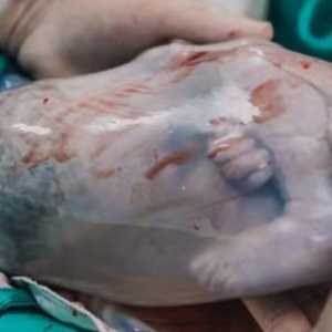 Nascimento raro: Bebê nasce na posição pélvica e dentro da bolsa amniótica em Balneário Camboriú