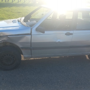 Dois veículos se envolvem em colisão na SC-410; condutores saem ilesos