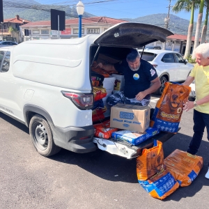 Porto Belo estende apoio ao Rio Grande do Sul enviando 600kg de rações