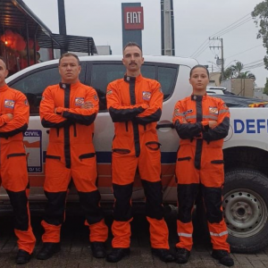 Agente de Defesa Civil de Nova Trento parte para o RS em missão de resgate aquático