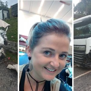 Grávida vítima de acidente envolvendo carreta de Tijucas; deixou filho pequeno