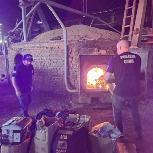 Mais de 400 quilos de drogas apreendidas somente este ano são incineradas