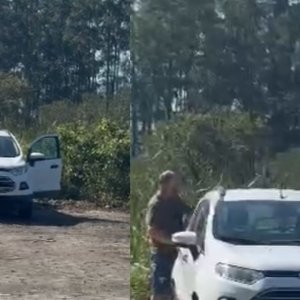 Homem é flagrando e filmado jogando lixo em rua de Tijucas e gera revolta 