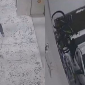 Homem tenta furtar bicicletas em condomínio e é filmado por câmeras de segurança