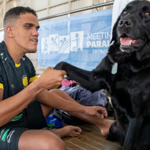 Cão-guia homenageado nos Jogos Paralímpicos, foi formado em projeto na região