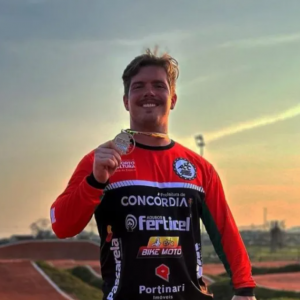Ciclista de São João Batista é vice-campeão no Campeonato Brasileiro de Ciclismo BMX