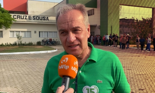 Elmis Mannrich, do MDB, é um dos primeiros a vota e fala da expectativa