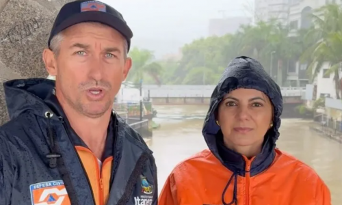 Itapema registra 100 mm de chuva em 24 horas e prefeitura monitora pontos estratégicos