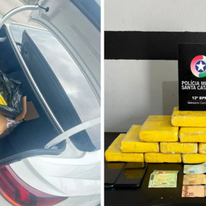 PM apreende 14kg de cocaína na BR-101; droga avaliada em R$ 320 mil