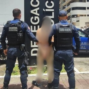 Suspeito encontrado com produto furtado, reage a prisão e agride guardas 