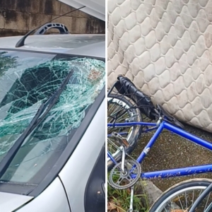 Adolescente de 13 anos é atropelada enquanto andava de bicicleta 