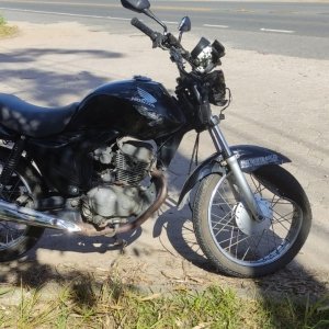 Acidente na SC-410 deixa motociclista gravemente ferido