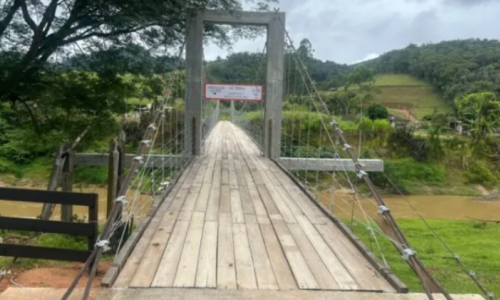 Ponte pênsil “Otávio Trainotti” é concluída e liberada para o trânsito em São João Batista