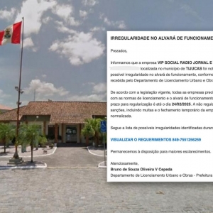 Golpe em Tijucas envolve notificação falsa de alvará de funcionamento