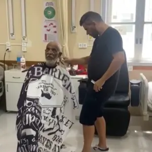 Ação oferece cortes de cabelo gratuitos no hospital de Nova Trento