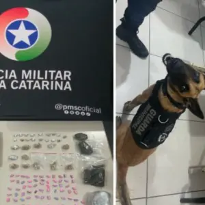 Crack, maconha e ecstasy apreendidos: dupla presa por tráfico em Itapema