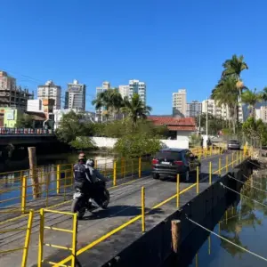 Interdição da Ponte Balsa sobre o Rio Perequê começa nesta segunda-feira com alteração de horário