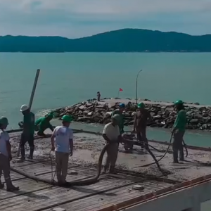Obras do Píer avançam em Itapema; conclusão é prevista para este ano
