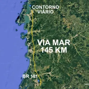 Projetos da Via Mar, rodovia paralela a BR-101, devem ser entregues no início de 2026