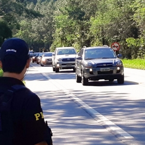 Fiscalização nas rodovias federais de SC durante feriado do Dia do Trabalhador