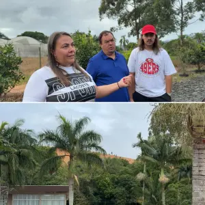 Família denuncia prejuízos causados por aterro feito por empresa em terreno vizinho