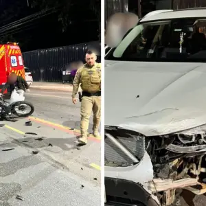 Motorista embriagado de BMW causa grave acidente e fere motociclista
