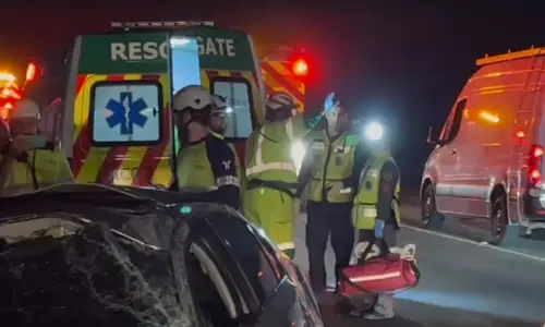 Grave acidente com capotamento mobiliza equipes de resgate na BR-101 em Porto Belo