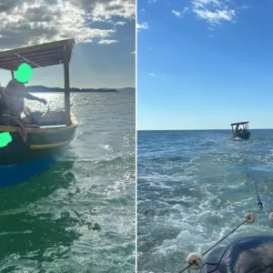 Barco à deriva com dois pescadores é resgatado em Balneário Camboriú