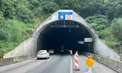 Túnel do Morro do Boi na BR-101 será totalmente bloqueado na terça