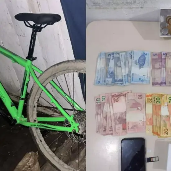 Bicicleta furtada é recuperada após criminoso trocá-la por pedras de crack