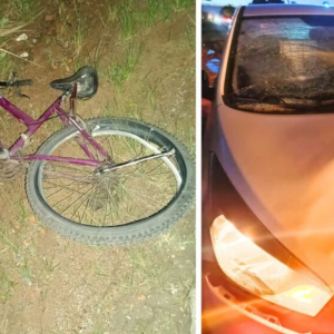 Ciclista fica ferido em acidente na SC-410 em Canelinha