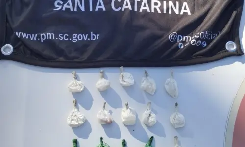 Homem de 42 anos é preso em Nova Trento com 25 porções de cocaína