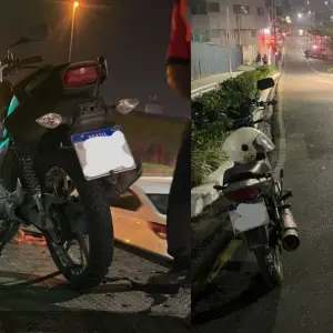 Moto com quase R$ 3 mil em débitos é apreendida em Balneário Camboriú