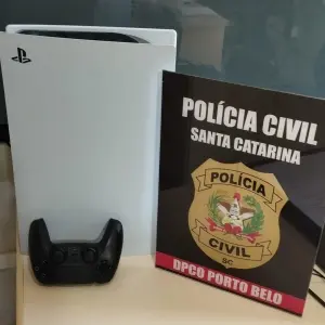 Videogame furtado em Porto Belo é encontrado a centenas de quilômetros de distância
