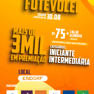 Últimos dias para inscrição na Copa Vip de Futevôlei em Tijucas