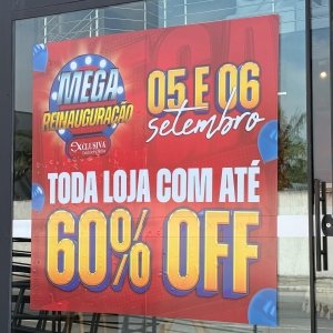 Loja anuncia dois dias de ofertas, brindes e condições especiais; reinauguração é amanhã
