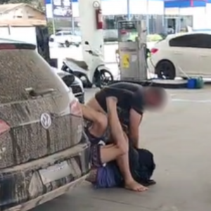 Balconista é agredida por homem em posto de gasolina às margens da SC-410  
