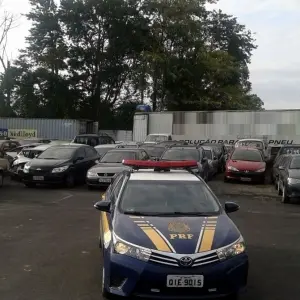 PRF anuncia leilão de 651 veículos apreendidos em Santa Catarina