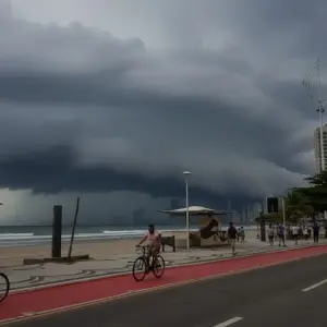 Município registra ventos de 70 km/h e mantém alerta moderado para quinta-feira