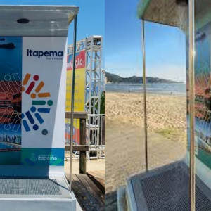 Mais conforto na orla;  23 novas duchas são instaladas nas praias