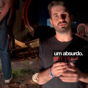 “Dando uma namoradinha” diz homem casado ao ser flagrado com moradora de rua