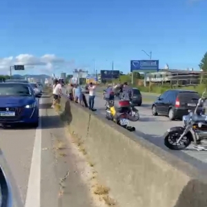 Acidente envolvendo  duas motos é registrada na BR-101 